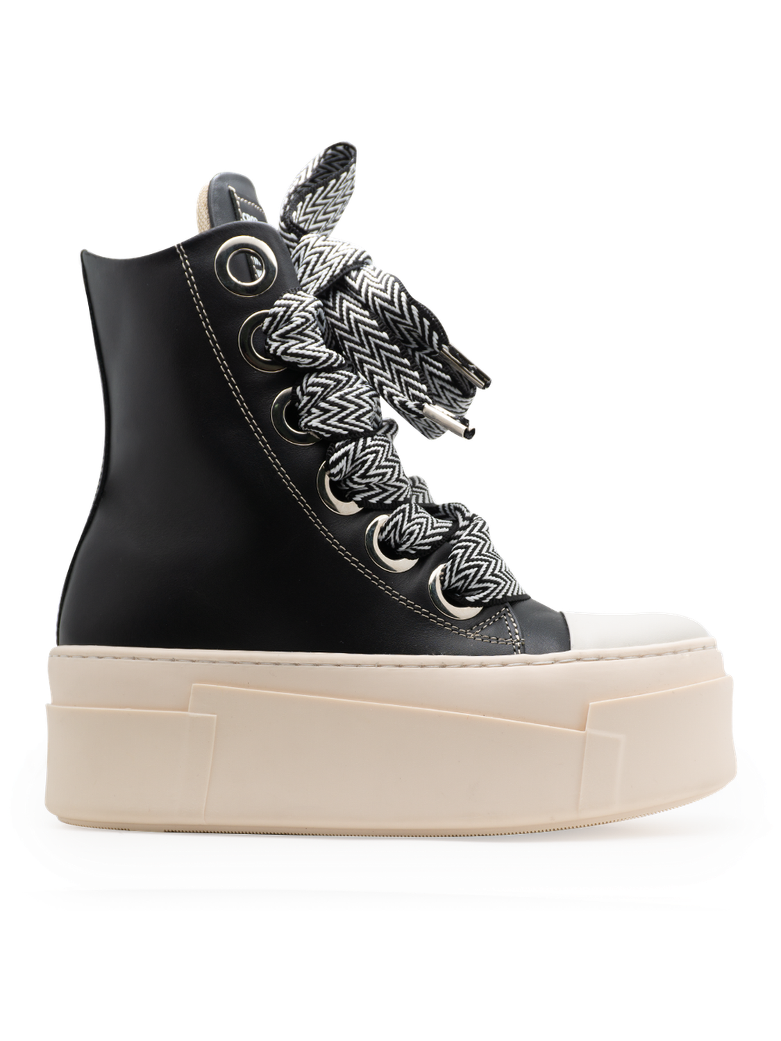 Calipso 600 – Black Lace Black & White-Sneaker-CRISTIANZEROTRE