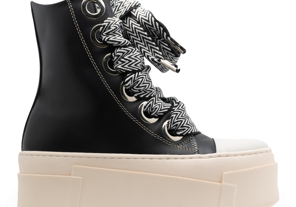 Calipso 600 – Black Lace Black & White-Sneaker-CRISTIANZEROTRE