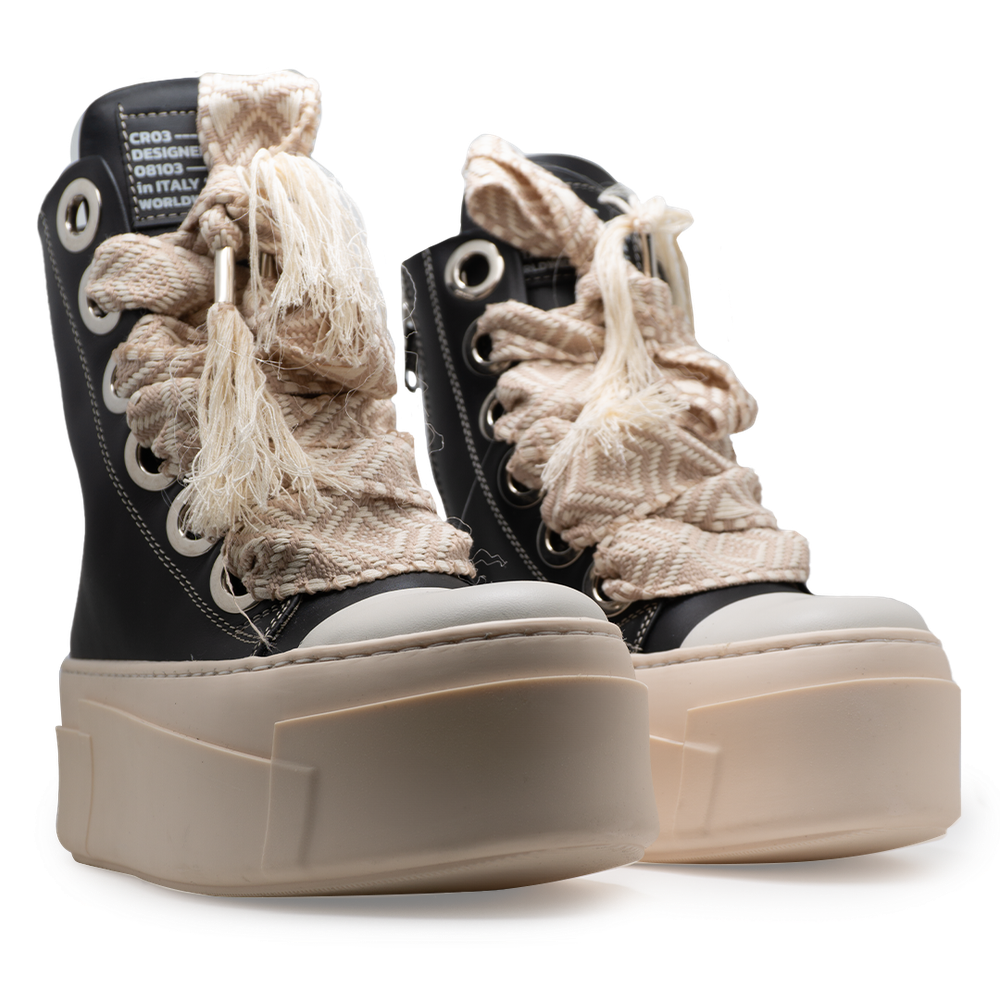 Calipso 600 – Black Rhombus Beige-Sneaker-CRISTIANZEROTRE