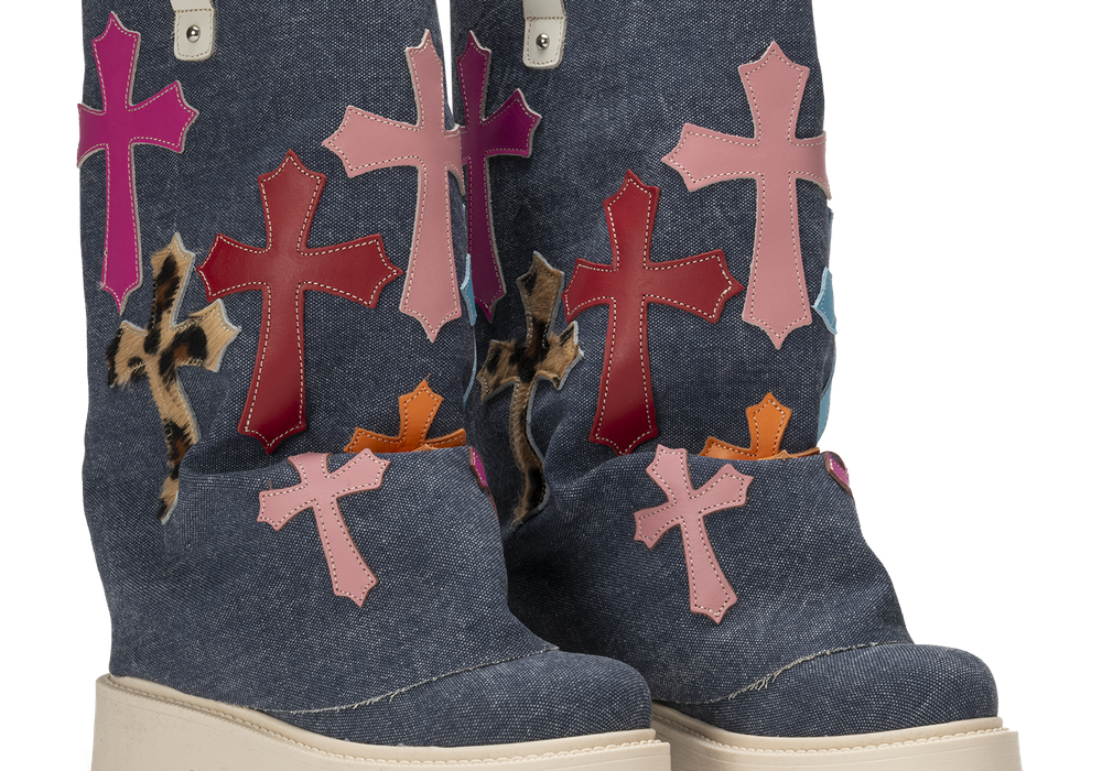 CHUNKY CROSS – Denim Blue-Sneaker-CRISTIANZEROTRE