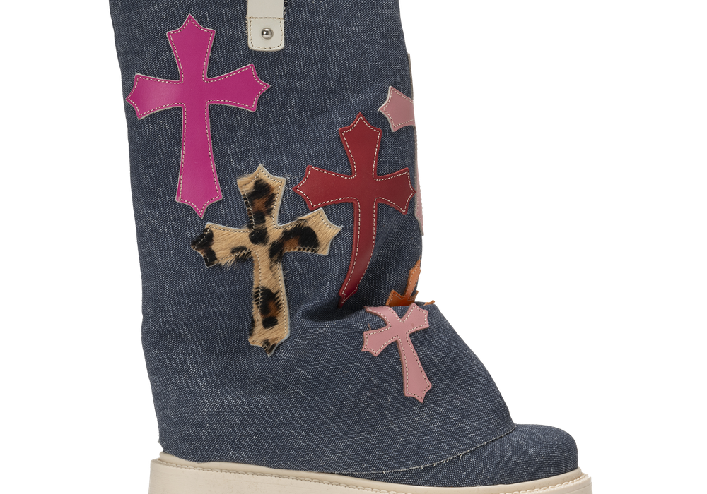 CHUNKY CROSS – Denim Blue-Sneaker-CRISTIANZEROTRE