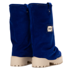 CHUNKY – Deep Blue Velvet Boots-Sneaker-CRISTIANZEROTRE