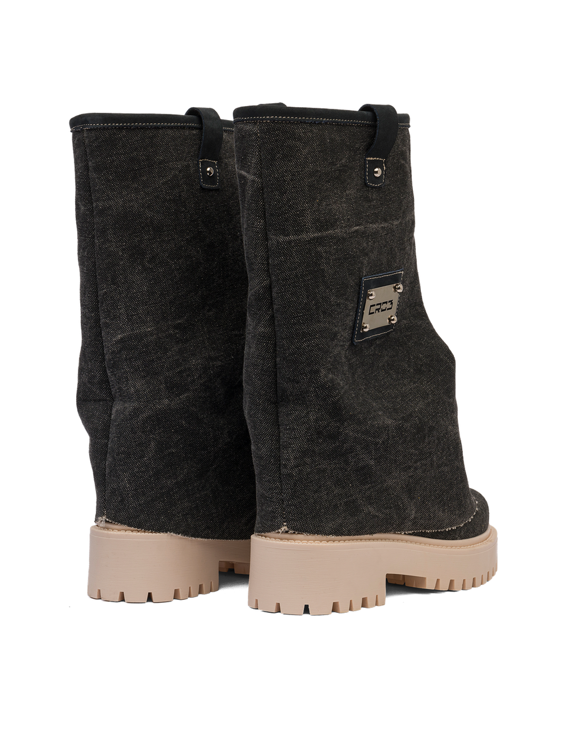 CHUNKY – Denim Boots Black-Sneaker-CRISTIANZEROTRE