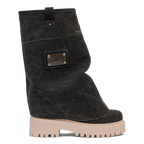 CHUNKY – Denim Boots Black-Sneaker-CRISTIANZEROTRE