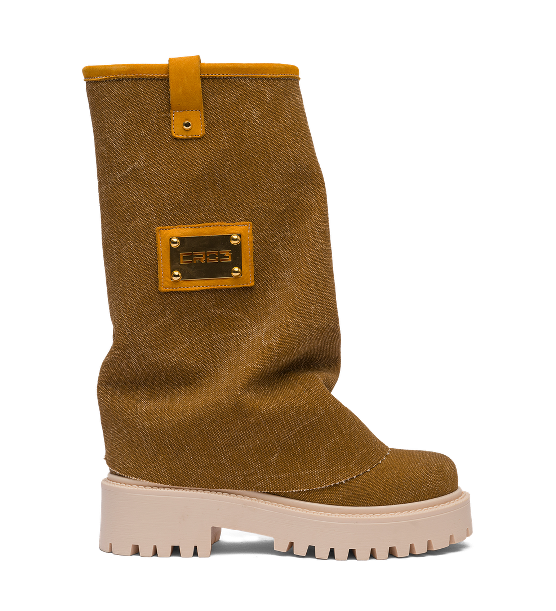 CHUNKY – Denim Boots Brown-Sneaker-CRISTIANZEROTRE