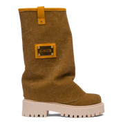 CHUNKY – Denim Boots Brown-Sneaker-CRISTIANZEROTRE