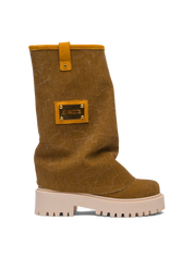CHUNKY – Denim Boots Brown-Sneaker-CRISTIANZEROTRE