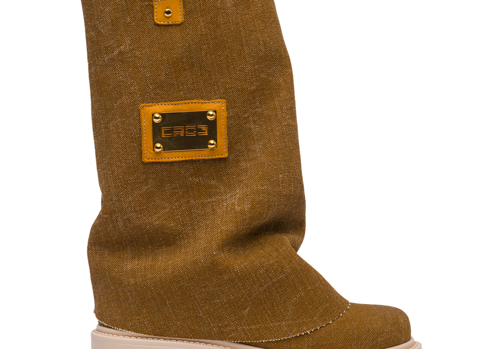 CHUNKY – Denim Boots Brown-Sneaker-CRISTIANZEROTRE