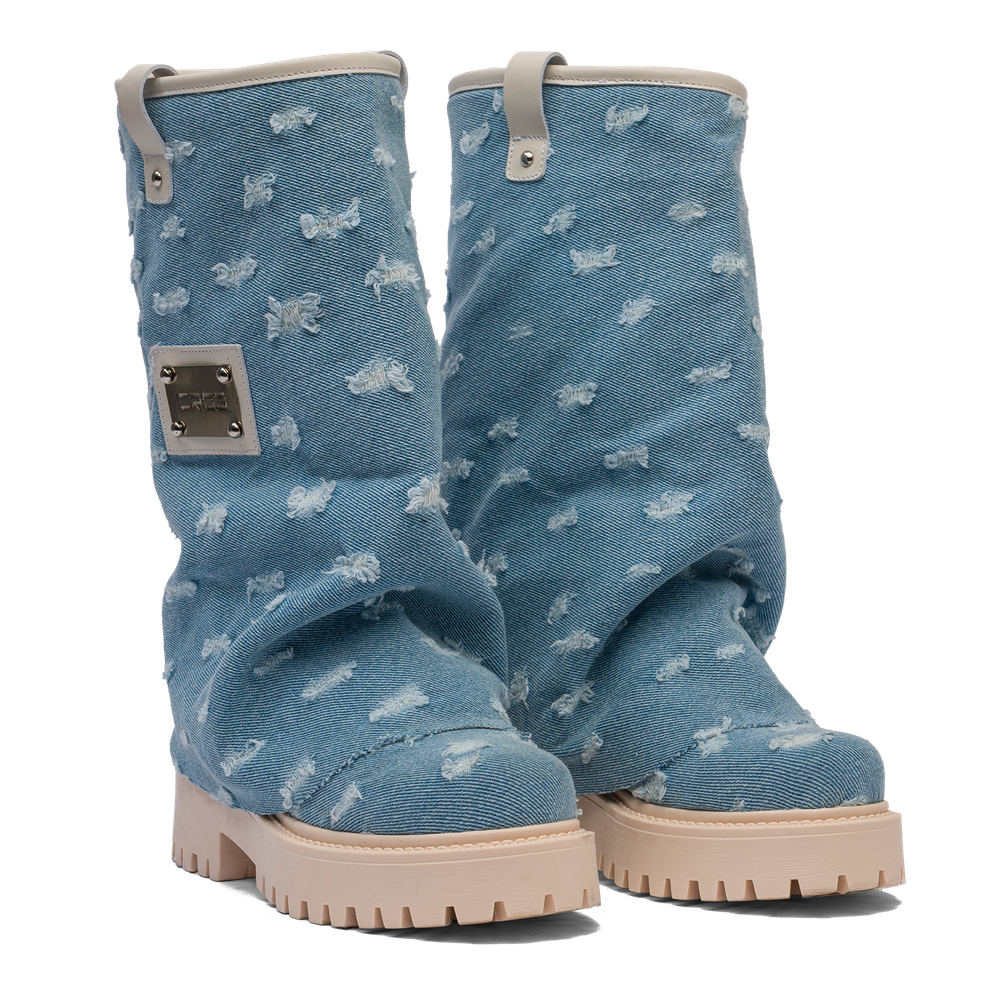 CHUNKY – Denim Boots Denim-Sneaker-CRISTIANZEROTRE