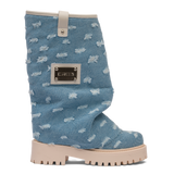 Bottes en denim épais