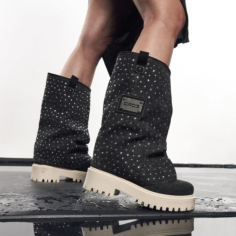 CHUNKY DIAMOND – Boots Black-Sneaker-CRISTIANZEROTRE