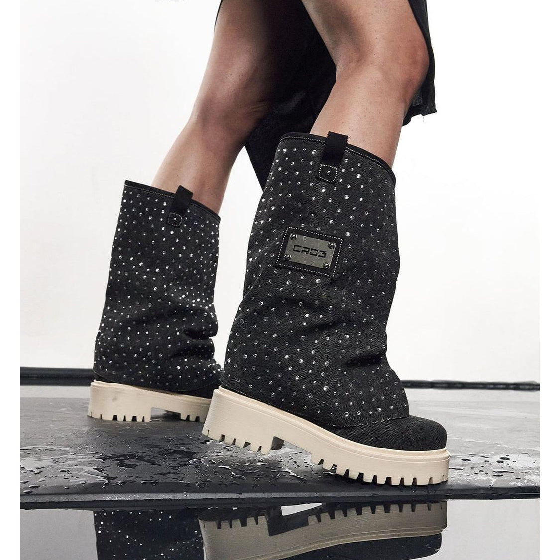 CHUNKY DIAMOND – Boots Black-Sneaker-CRISTIANZEROTRE