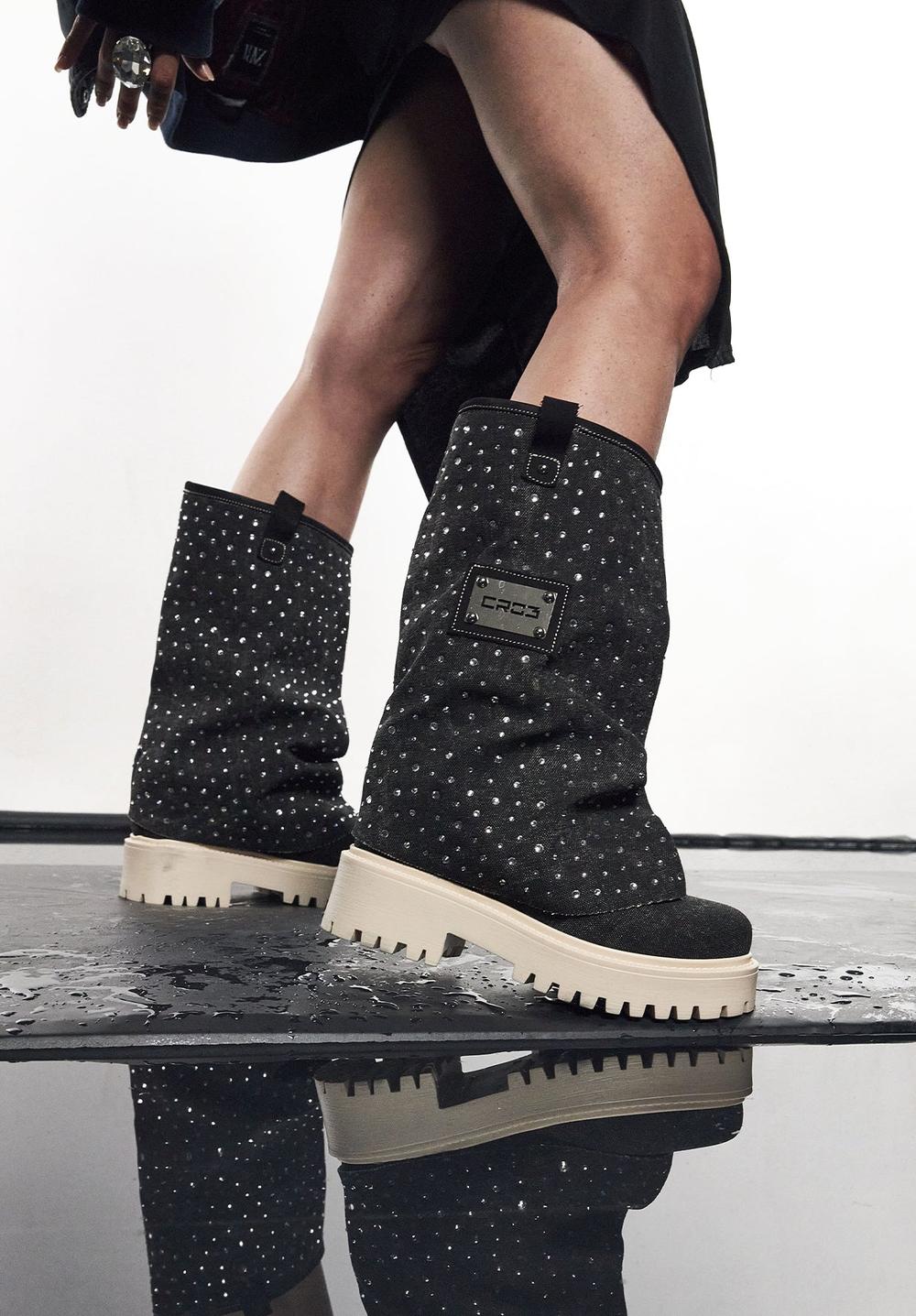 CHUNKY DIAMOND – Boots Black-Sneaker-CRISTIANZEROTRE