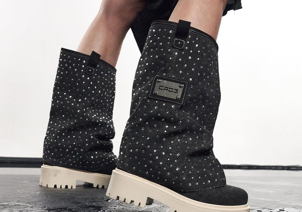 CHUNKY DIAMOND – Boots Black-Sneaker-CRISTIANZEROTRE