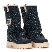 CHUNKY DIAMOND – Denim Blue Boots-Sneaker-CRISTIANZEROTRE