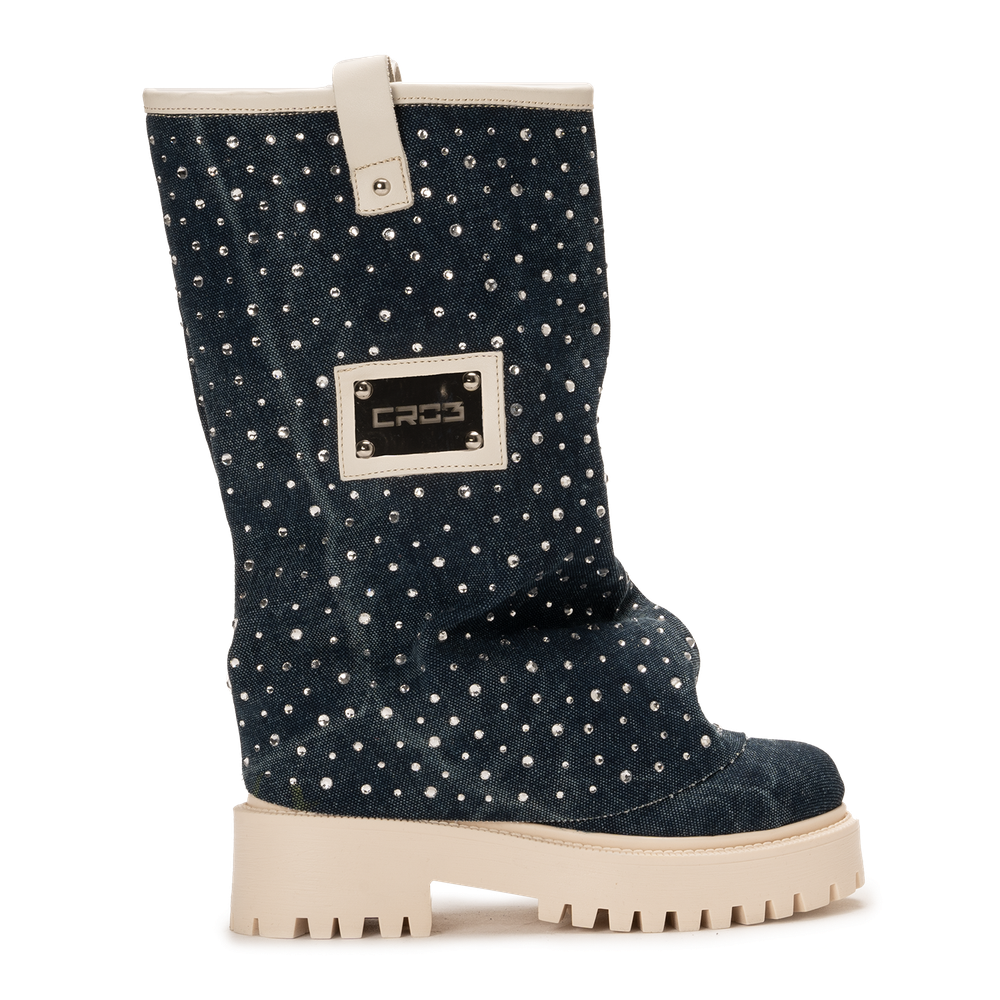 CHUNKY DIAMOND – Denim Blue Boots-Sneaker-CRISTIANZEROTRE