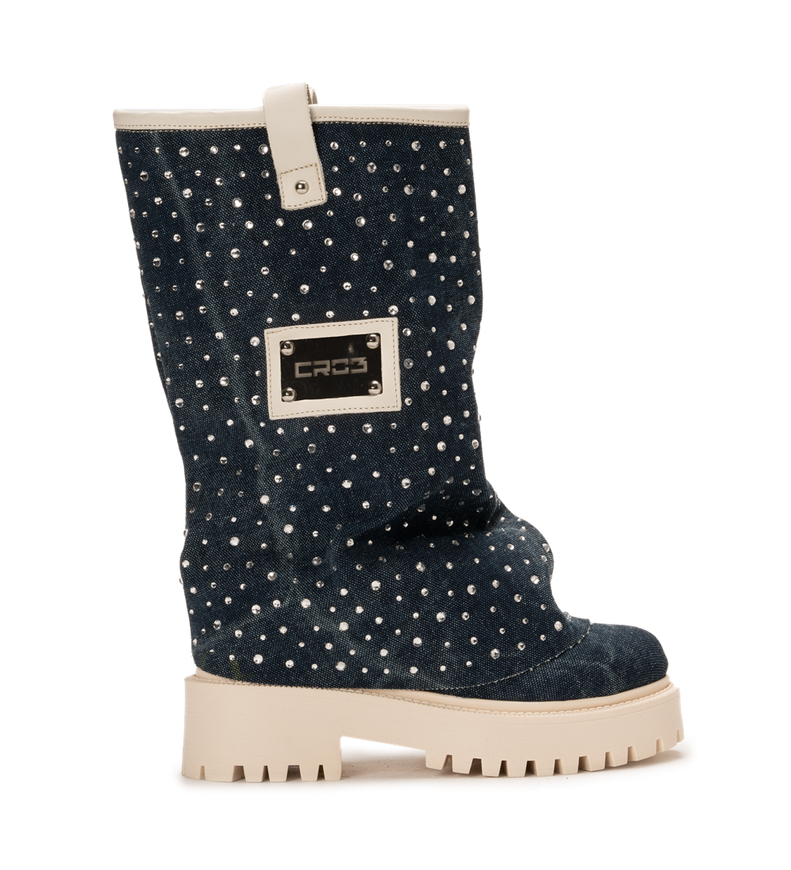 CHUNKY DIAMOND – Denim Blue Boots-Sneaker-CRISTIANZEROTRE