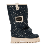 CHUNKY DIAMOND – Denim Blue Boots