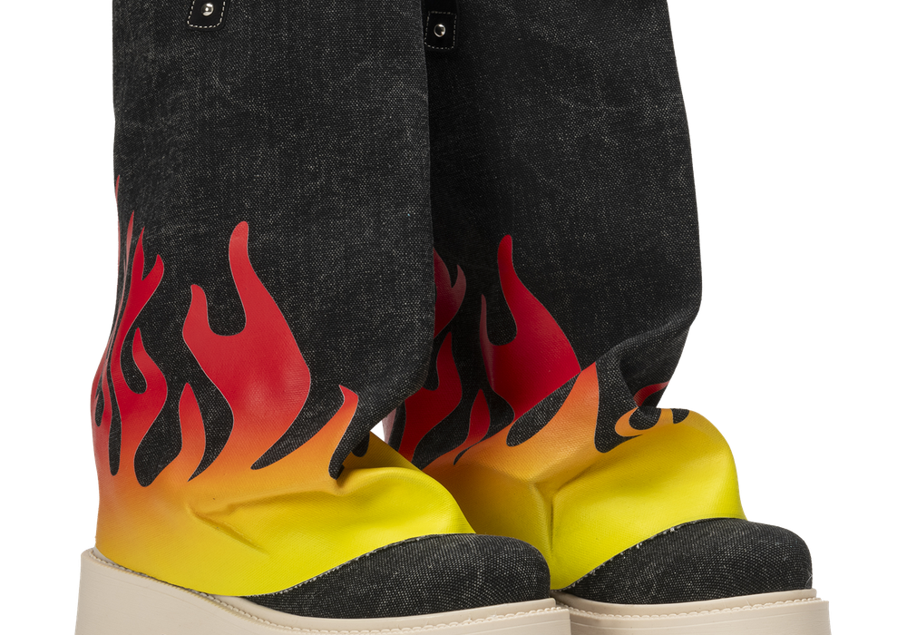 CHUNKY FLAME – Denim Black-Sneaker-CRISTIANZEROTRE