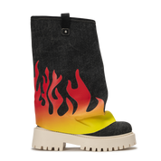 CHUNKY FLAME – Denim Black-Sneaker-CRISTIANZEROTRE