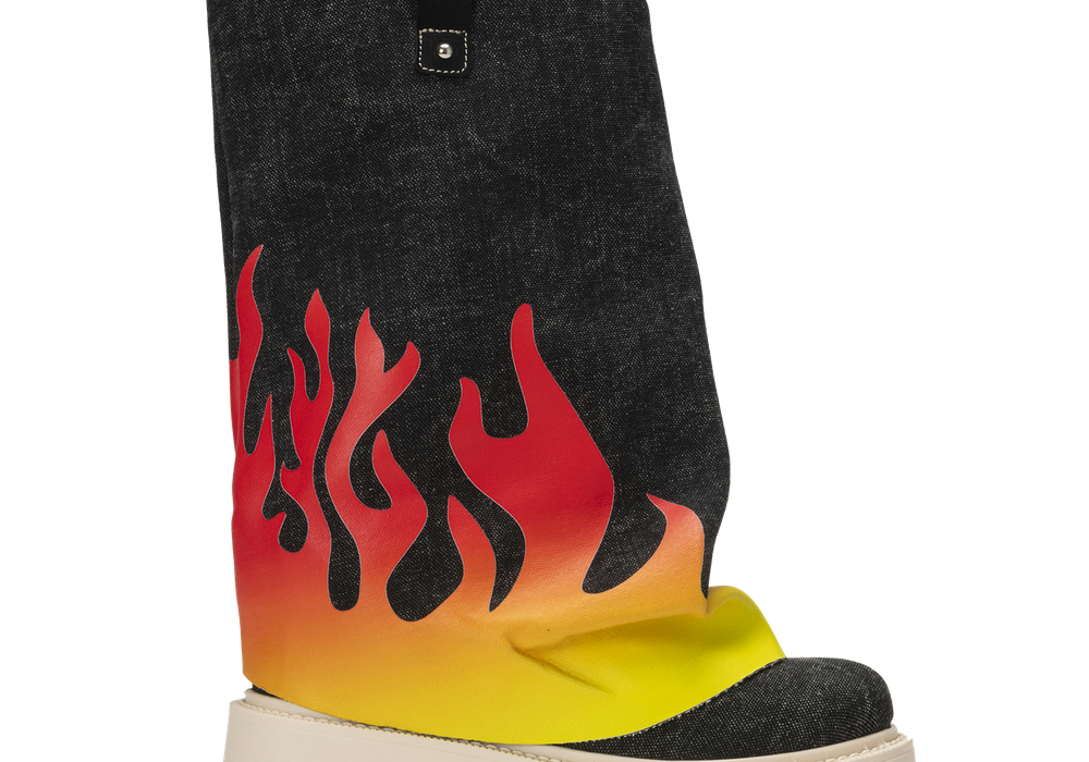 CHUNKY FLAME – Denim Black-Sneaker-CRISTIANZEROTRE
