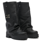 CHUNKY – Leather Boots Black-Sneaker-CRISTIANZEROTRE