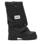 CHUNKY – Leather Boots Black-Sneaker-CRISTIANZEROTRE