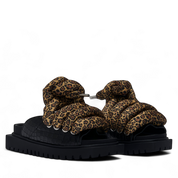 Black Croco Sandals