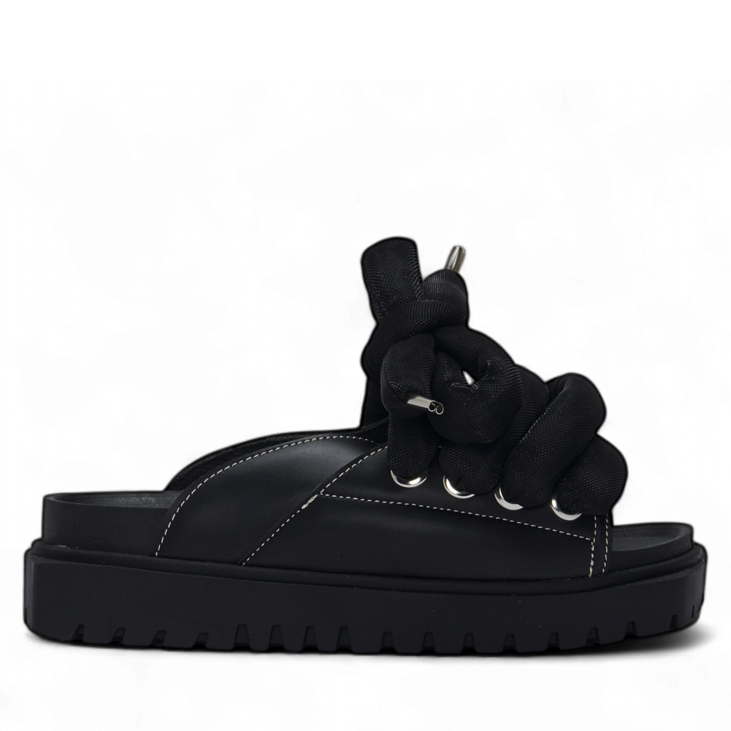 Black Leather Sandals