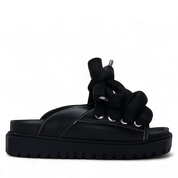 Black Leather Sandals