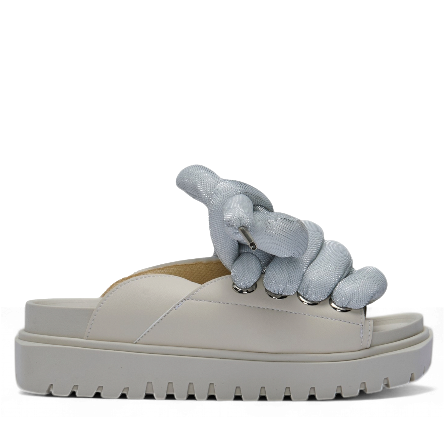 White Leather Sandals