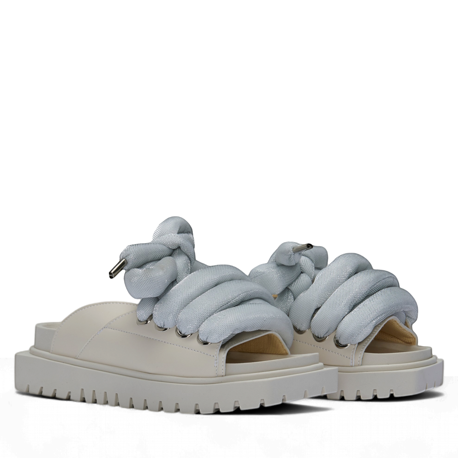 White Leather Sandals