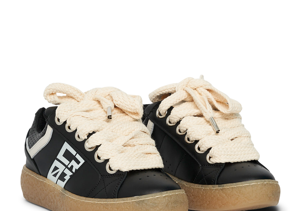 Dude – Black Leather-Sneaker-CRISTIANZEROTRE