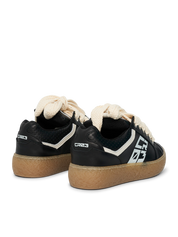 Dude – Black Leather-Sneaker-CRISTIANZEROTRE