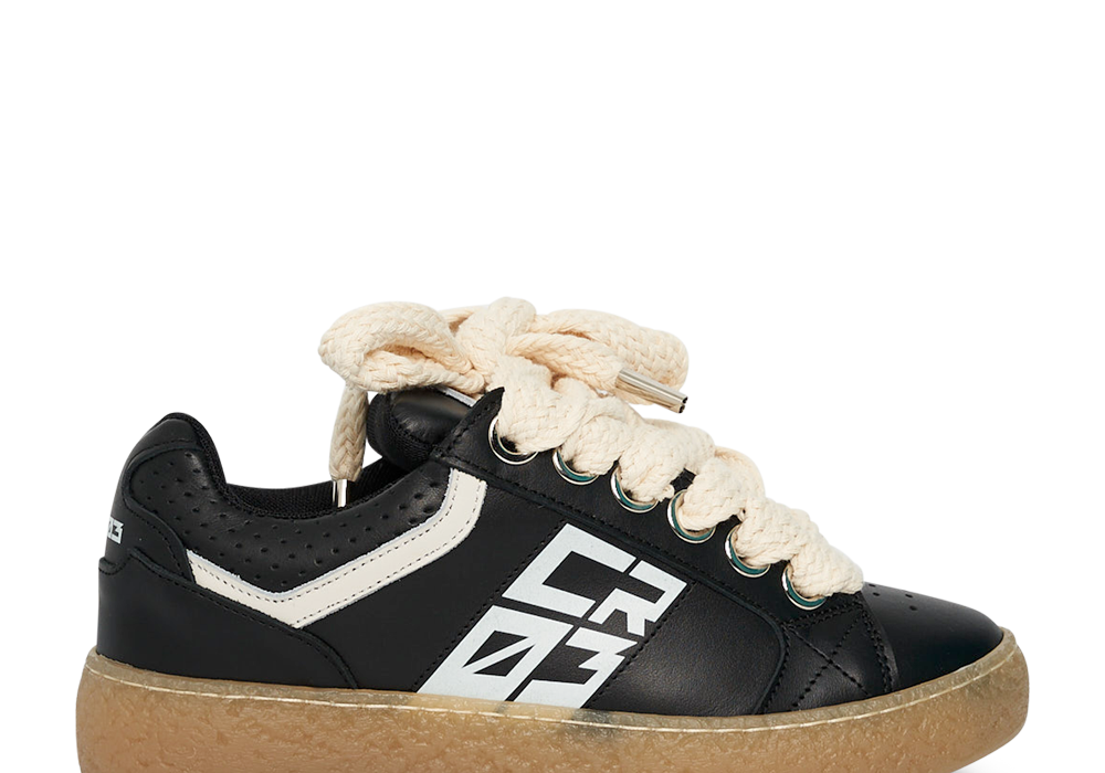 Dude – Black Leather-Sneaker-CRISTIANZEROTRE