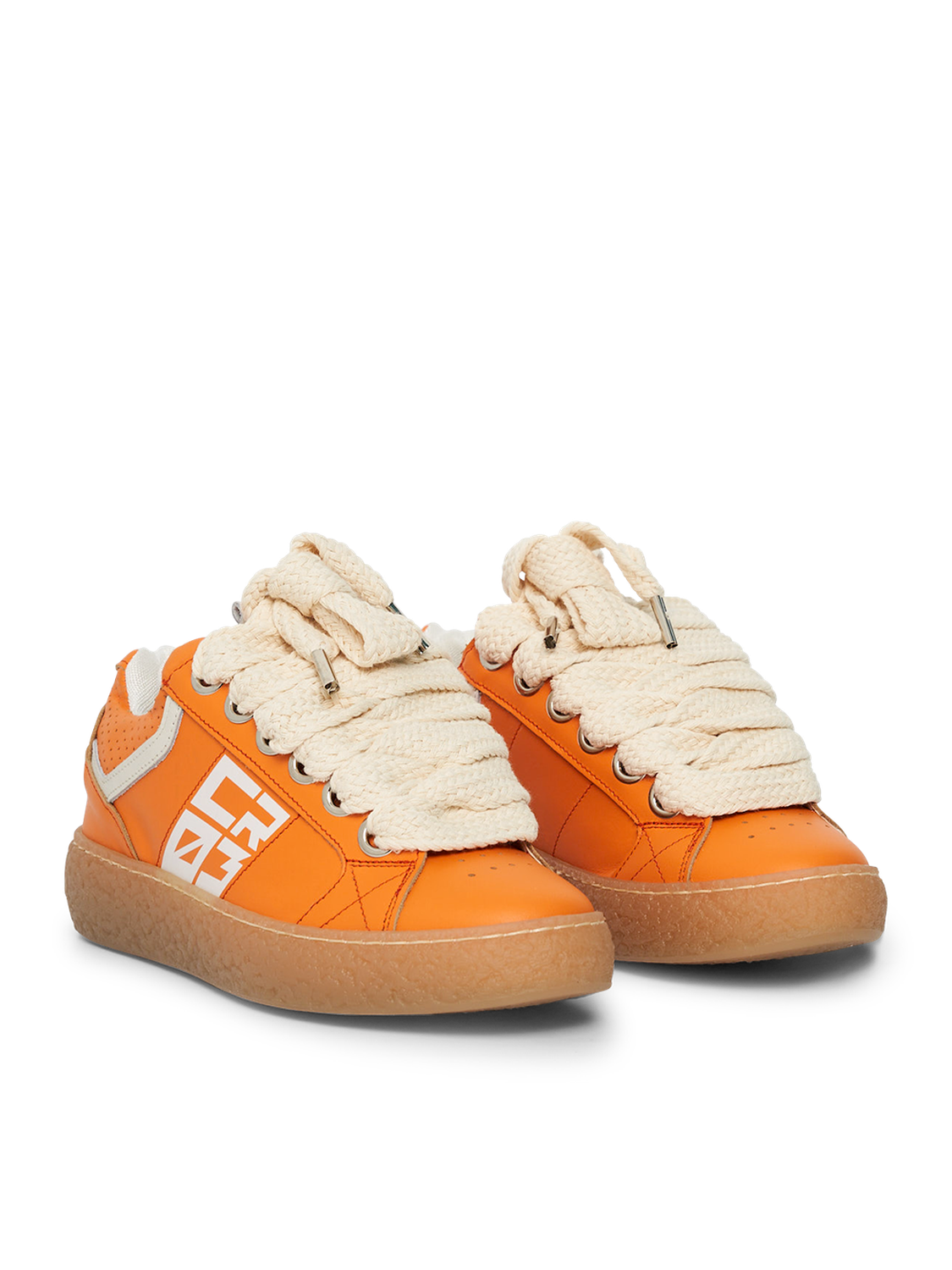 Dude – Orange Leather-Sneaker-CRISTIANZEROTRE
