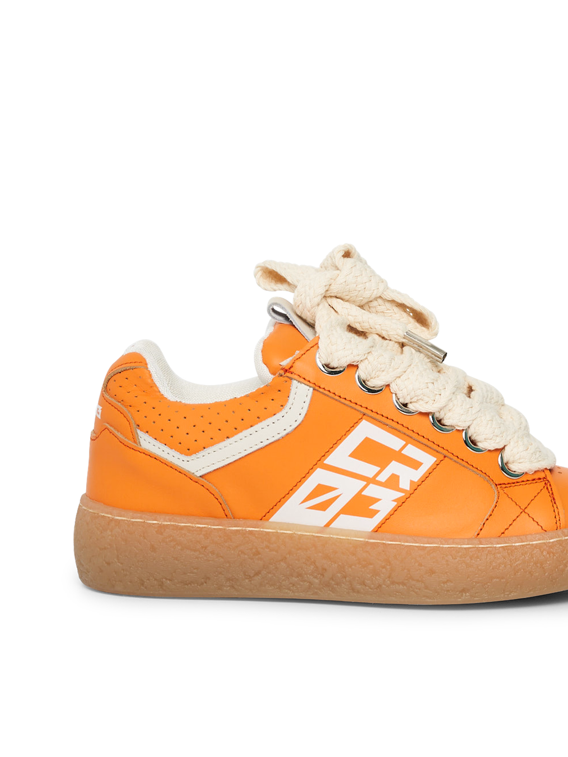 Dude – Orange Leather-Sneaker-CRISTIANZEROTRE