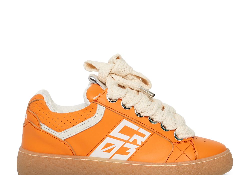 Dude – Orange Leather-Sneaker-CRISTIANZEROTRE