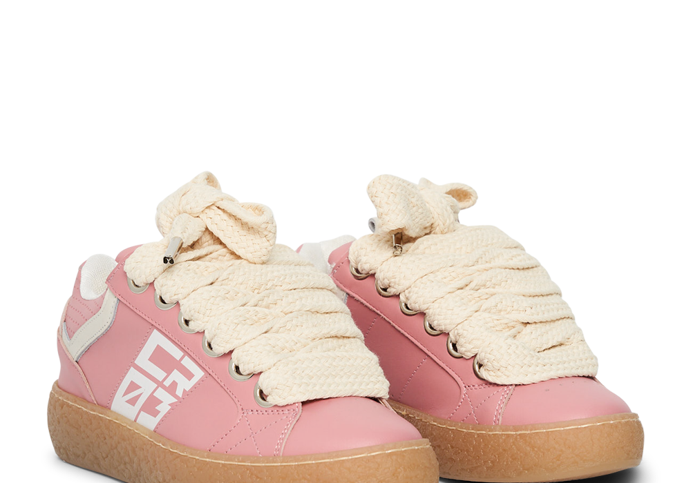 Dude – Pink Leather-Sneaker-CRISTIANZEROTRE