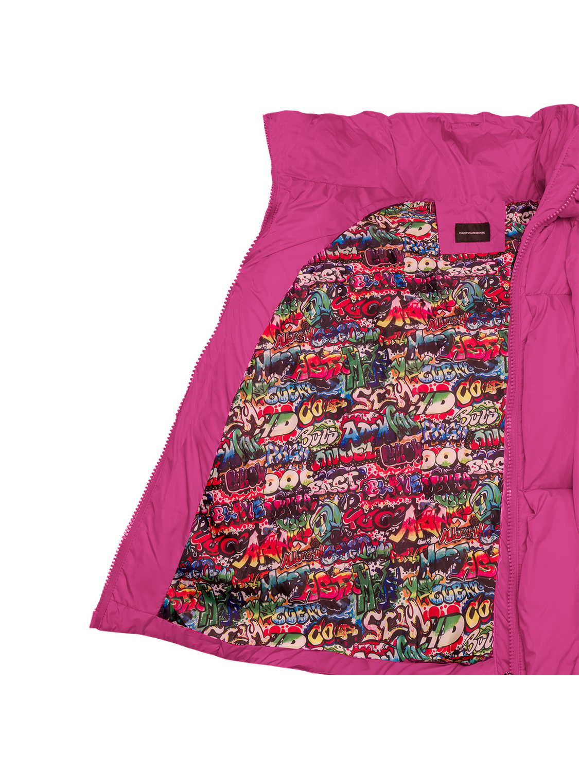 Glacier Puffer – Fuchsia Weave-Outwear-CRISTIANZEROTRE