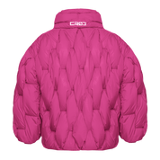 Glacier Puffer – Fuchsia Weave-Outwear-CRISTIANZEROTRE