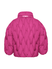 Glacier Puffer – Fuchsia Weave-Outwear-CRISTIANZEROTRE