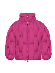 Glacier Puffer – Fuchsia Weave-Outwear-CRISTIANZEROTRE