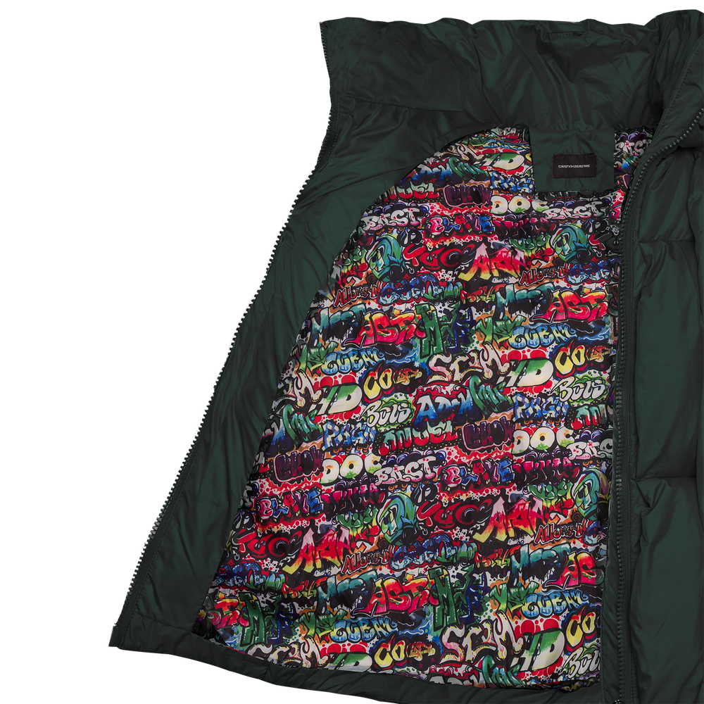 Glacier Puffer – Green Weave-Outwear-CRISTIANZEROTRE