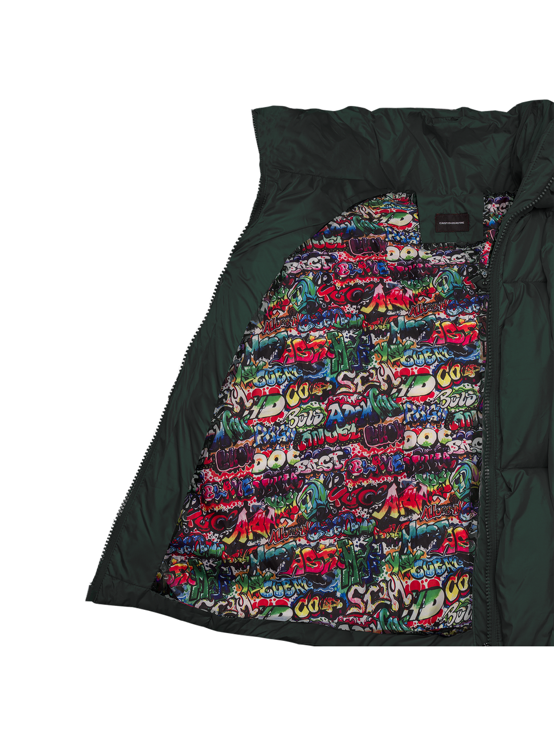 Glacier Puffer – Green Weave-Outwear-CRISTIANZEROTRE