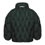 Glacier Puffer – Green Weave-Outwear-CRISTIANZEROTRE