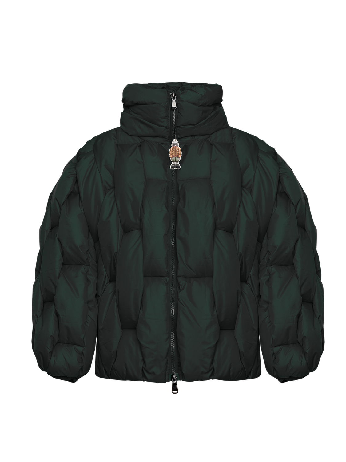 Glacier Puffer – Green Weave-Outwear-CRISTIANZEROTRE