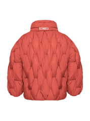 Glacier Puffer – Orange Weave-Outwear-CRISTIANZEROTRE