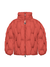 Glacier Puffer – Orange Weave-Outwear-CRISTIANZEROTRE
