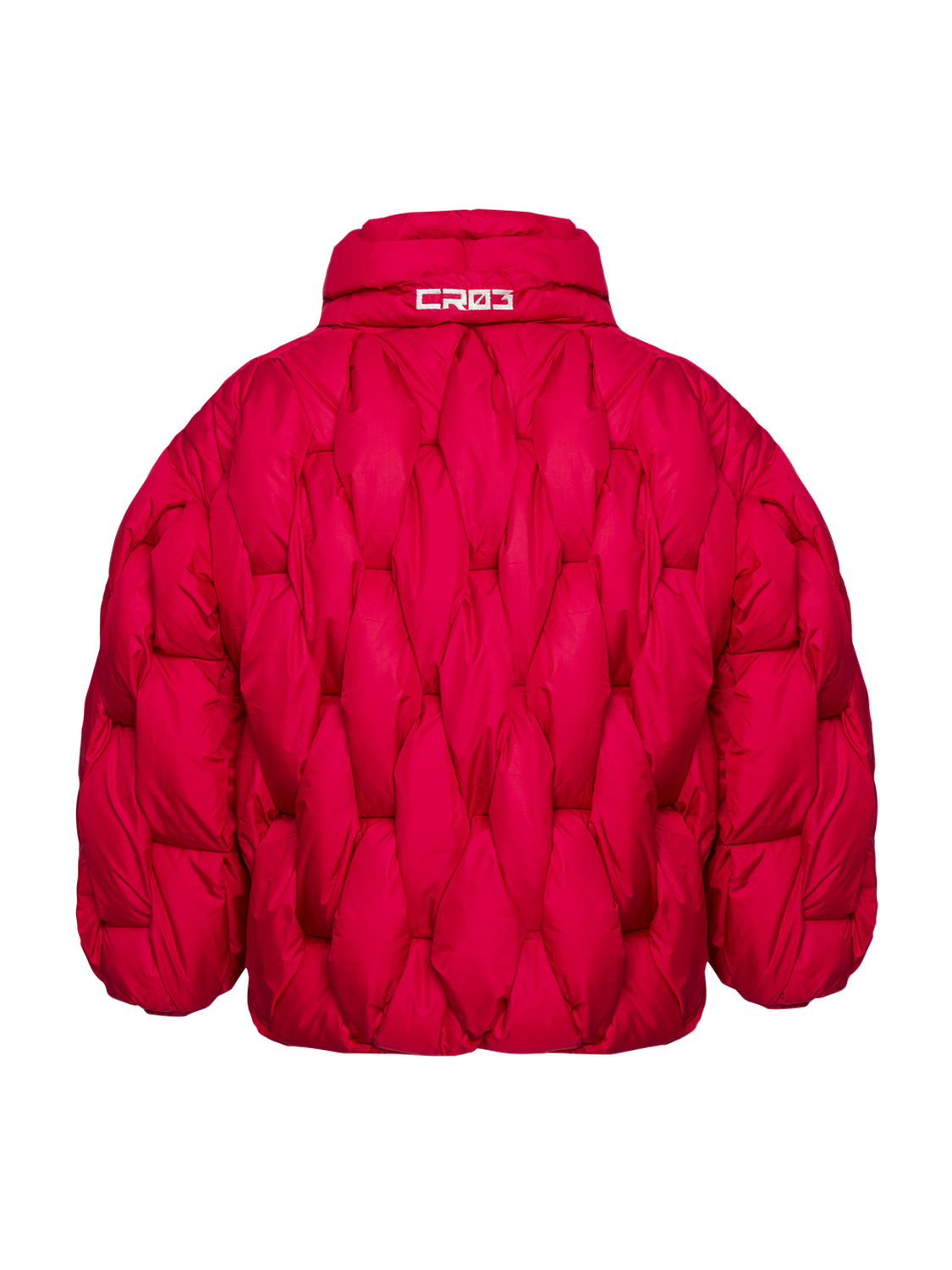 Glacier Puffer – Red Weave-Outwear-CRISTIANZEROTRE